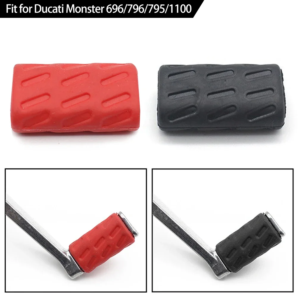 Motorcycl Foot-operated Gear Shift Lever Rubber Tip Pedal Pad Replacement Fit for Ducati Monster 696/796/795/1100