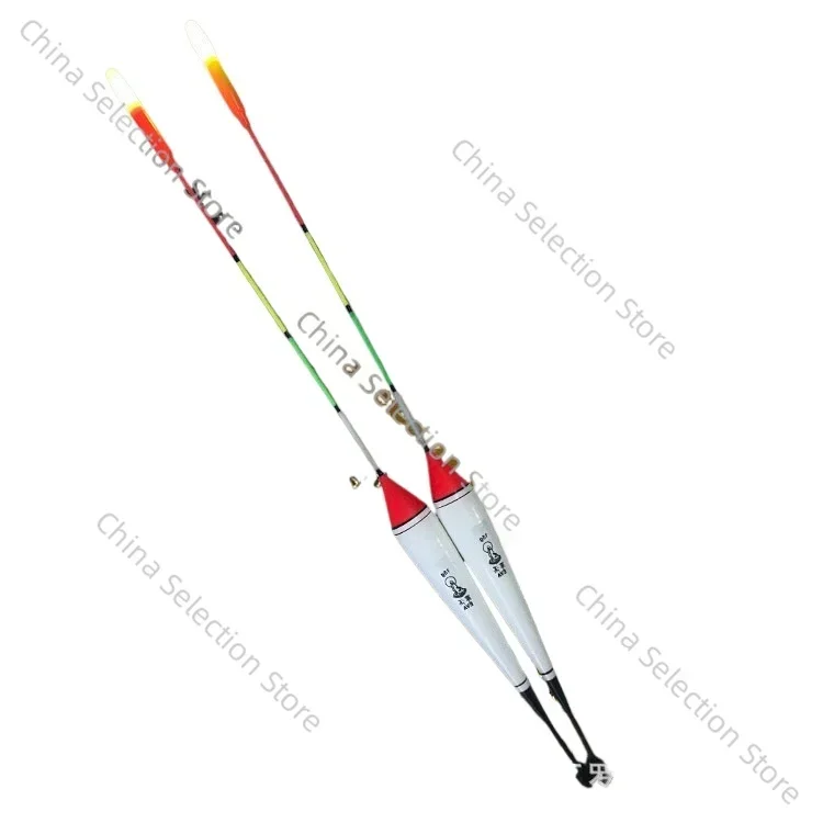 Glow-in-the-dark Two-color Switch Tail with Counterweight Float Fishing Gear