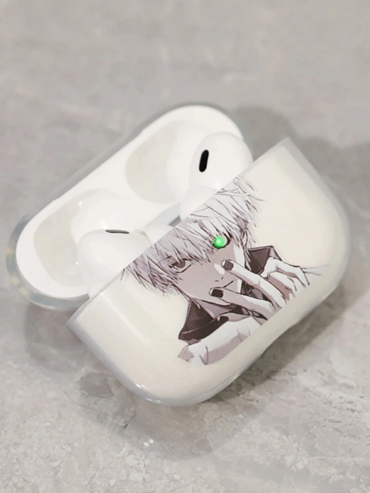 Tokyo Ghoul Ken Kaneki Anime lumière Airpods4 Pro3 Pro2 coque souple étui de protection housse pour écouteurs accessoires Audio vidéo portables