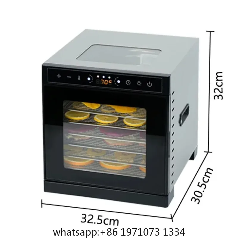 Skylight Window Food Dehydrator 6-Tray Pet Snacks & Fruit Dryer Machine Adjustable Timer