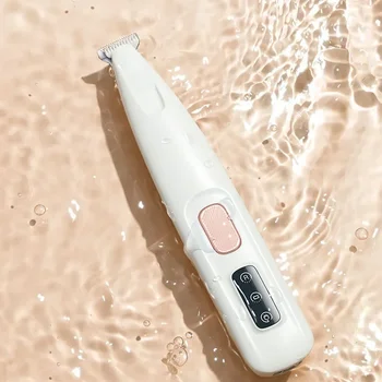 New Dog Paw Trimmer with LED Light Fully Waterproof Pet Hair Trimmer with LED Display Dog Clippers for Grooming 18mm Widen Blade 3