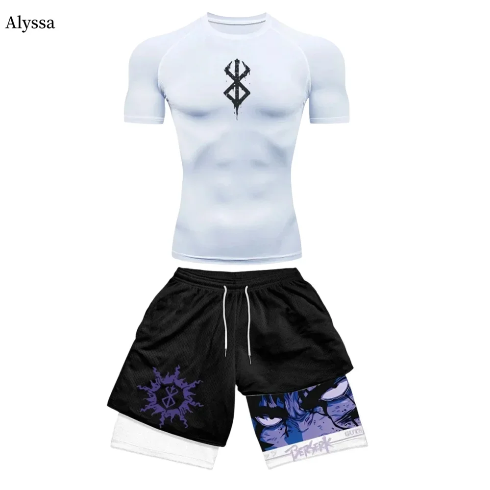 

Casual Fashion Printed Tight T-shirt Men Summer Tennis Quick-drying Training Clothes Outdoor Badminton Cycling Sportswear S-3XL