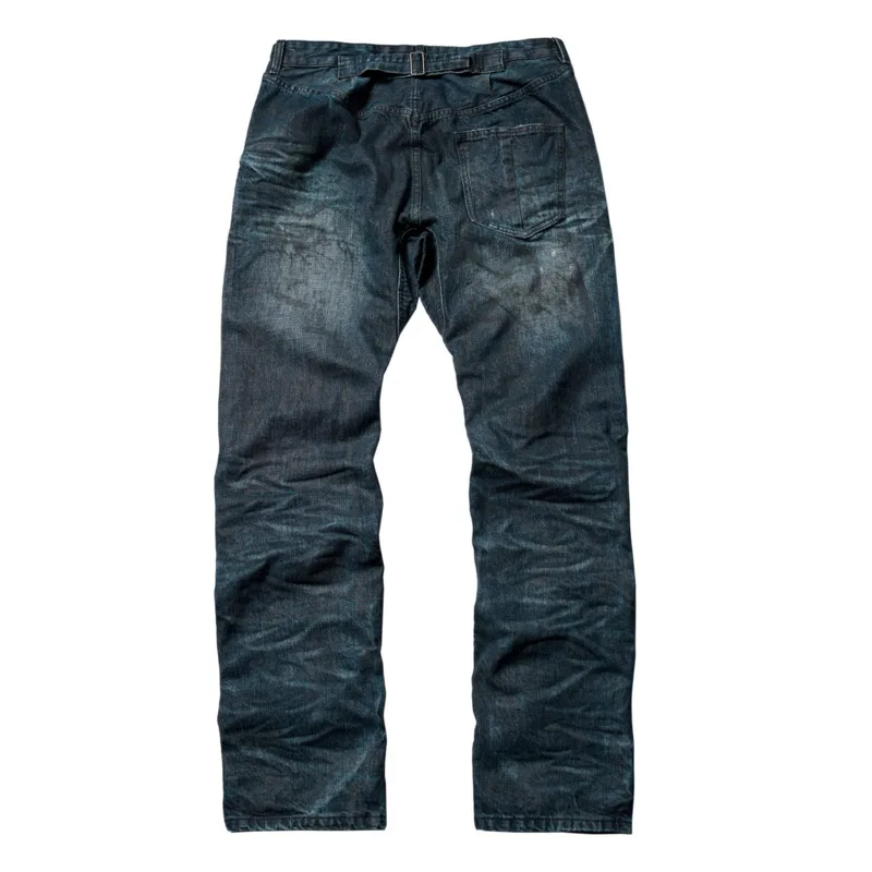 HKSH Spring Autumn New Men Tide Dark Chic Ins Retro Heavy Crinkled Distressed Washed Straight Jeans Y2K Denim Pants Vibe HK26564