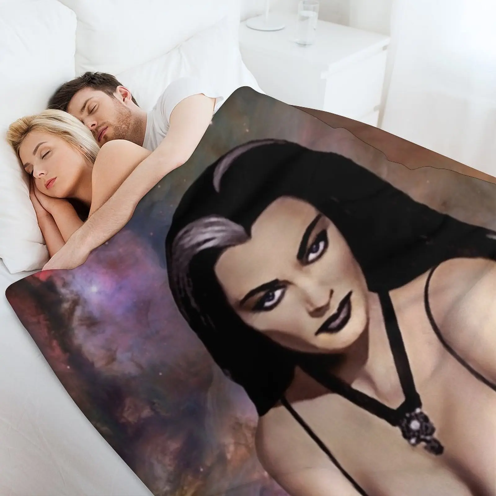 إيفون دي كارلو كما ليلي مونستر رمي بطانية ريتروس السفر كيس النوم الفاخرة رمي البطانيات