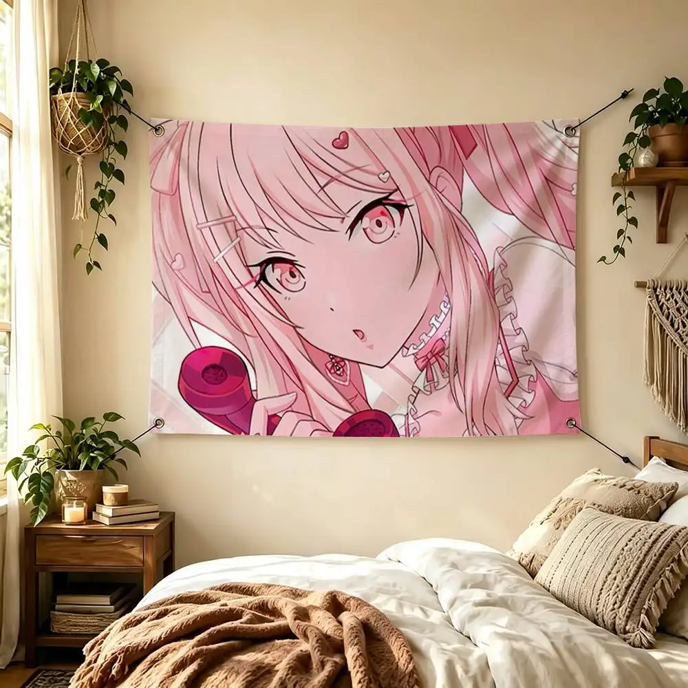 Game Project Sekai Akiyama Mizuki Flags for Bedrooms Home Decor Items Outdoor Decors Garage Decoration Flaga