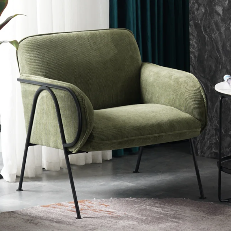 DSA single sofa light luxury simple apartment small bedroom balcony casual retro living room chair