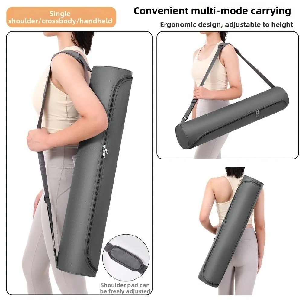 Large Capacity Yoga Mat Bag Waterproof Drawstring Fitness Mat Carrier Adjustable Strap Multifunction Pilates Mat Backpack