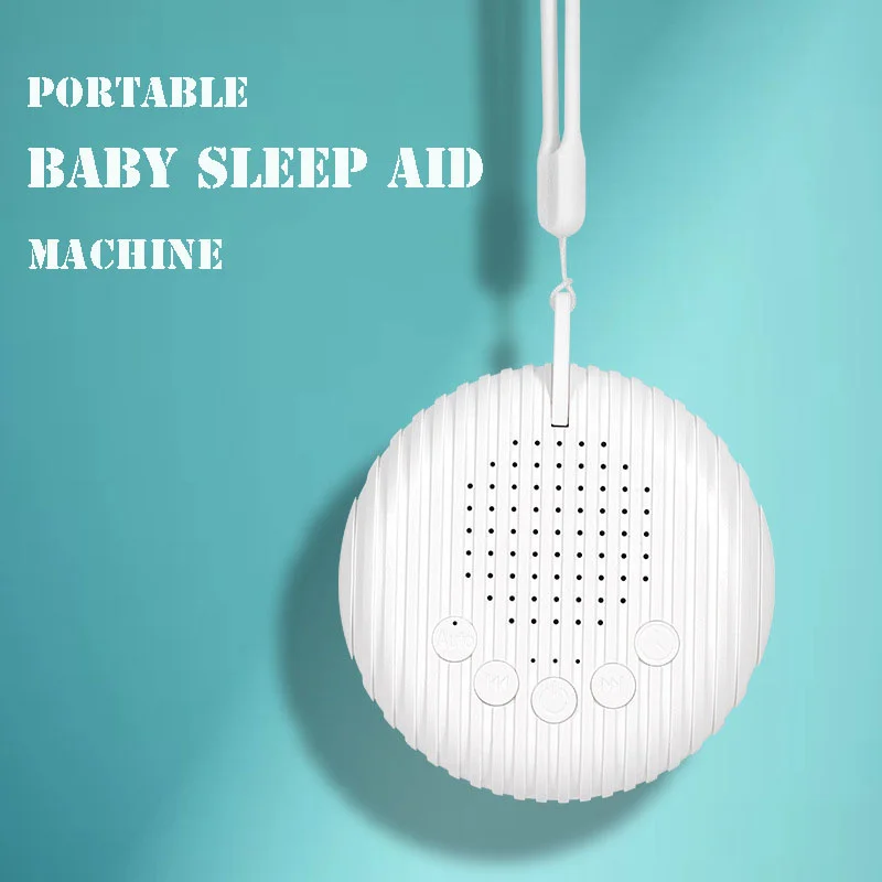 Baby Sleep Aid Machine 10 Soothing Sounds White Noise Sound Machine Timed Shutdown Rechargeable Sleep Soother Relaxation Monitor