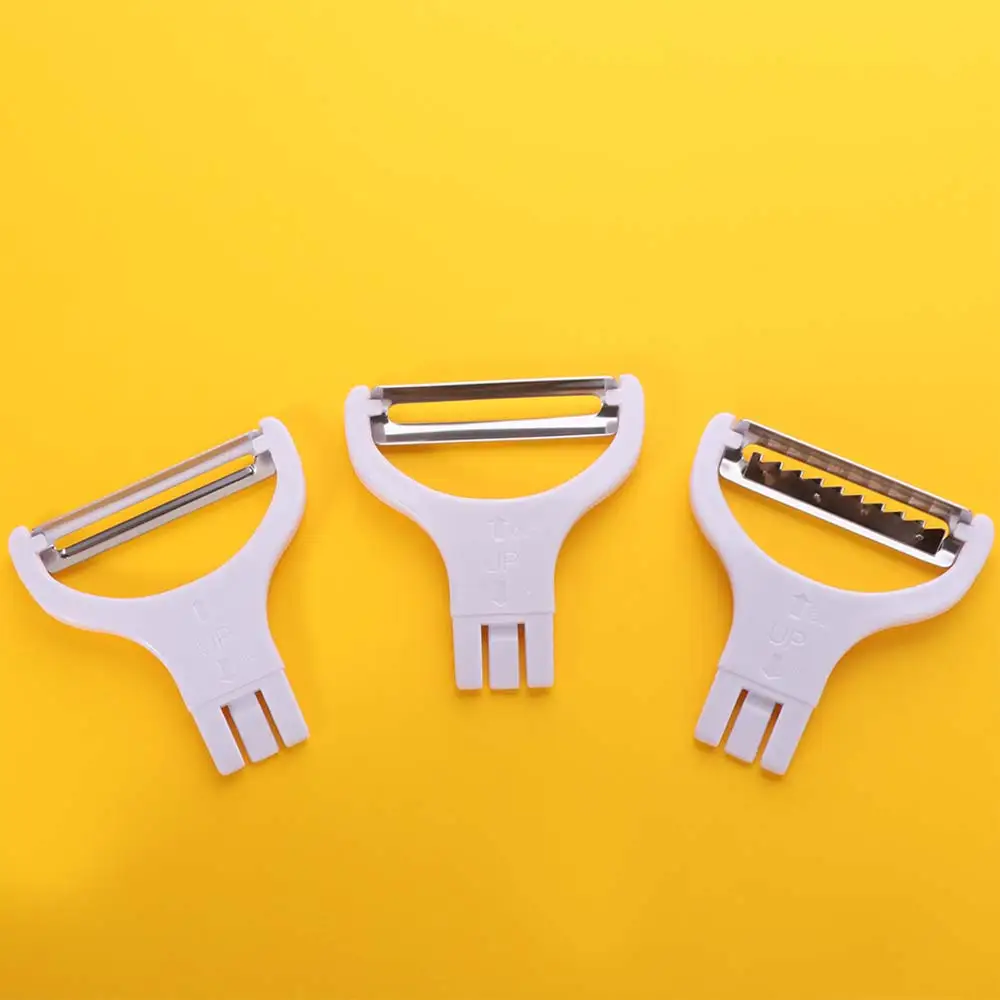 Rechargeable Electric Vegetable Peeler with 3 Cutter Heads Cordless Peeling Machines USB Charging Handheld Vegetable Slicer