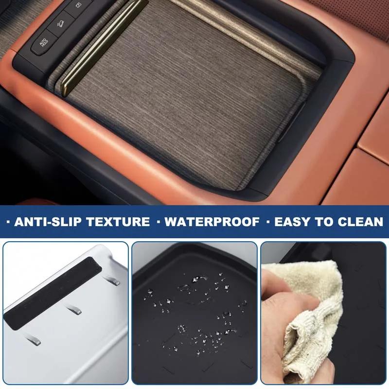 For Kia Telluride 2027+ ABS Car Central Storage Box Side Storage Box Mobile Phone Tray Car Interior Modification Accessories