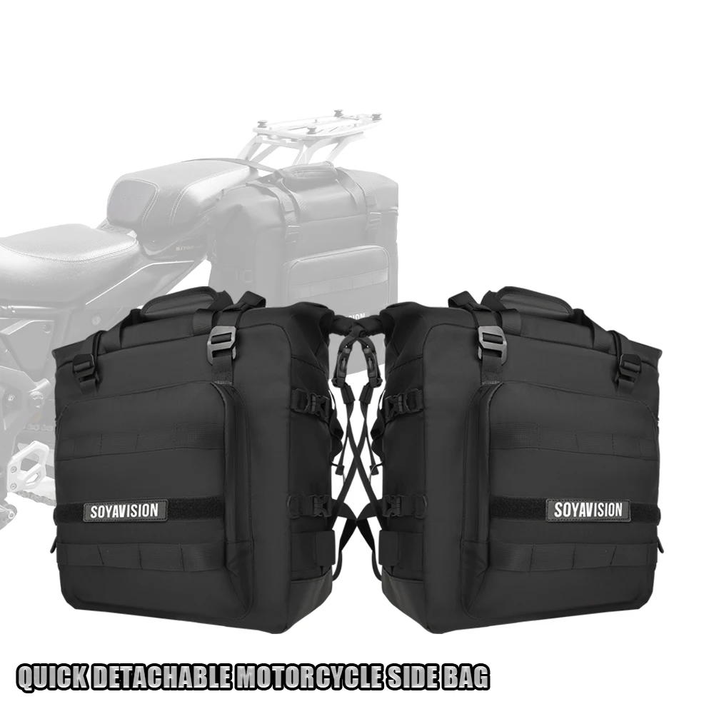 Waterdichte motorfiets zijtassen Universele reismotor Zadeltas Fietstassen Staartbagage voor Harely BMW Yamaha KTM Honda
