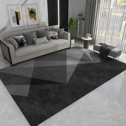 VIKAMA Modern Simple Style 140x200 Crystal Velvet Carpet Door Mat Kitchen Mat Tensioned Washable