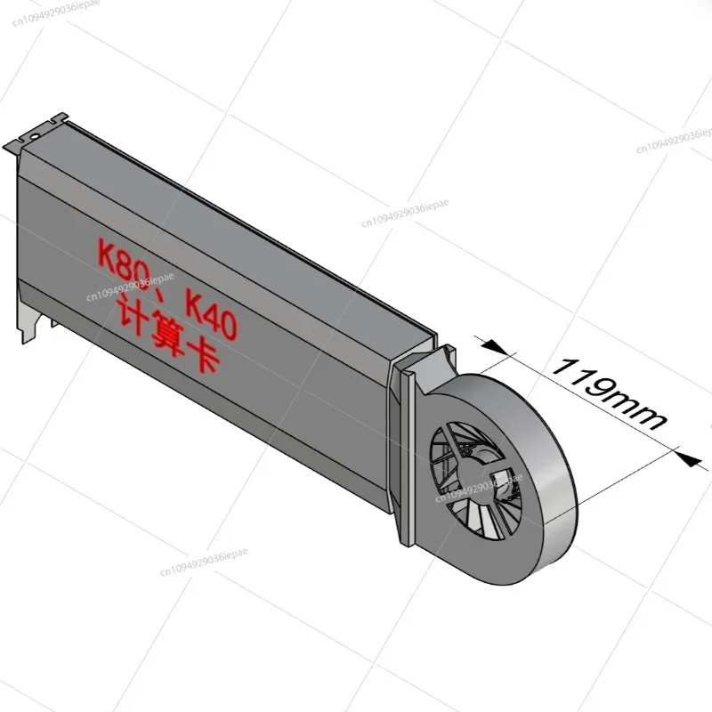 K80 GPU active cooling modification K20/K40/M60 GPU cooler suitable for a variety of graphics cards