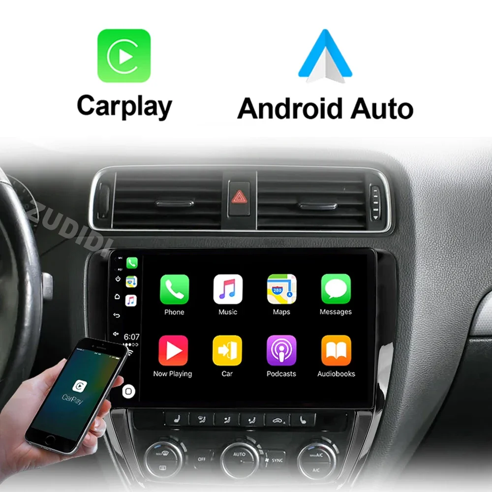 For Volkswagen VW Sagitar Jetta 6 Bora 2011-2018 Android 16 2Din Car Radio Multimedia Video Player Navigation GPS Carplay Stereo