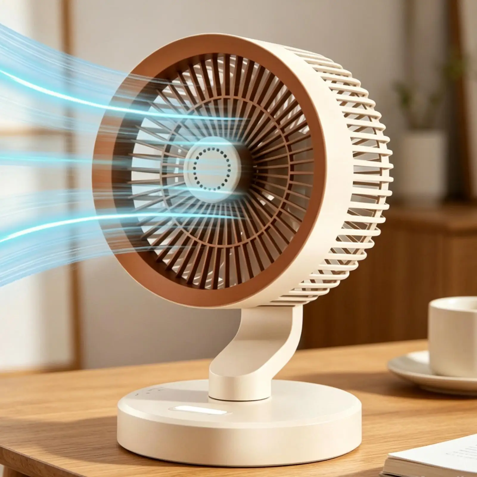 Desktop Fan wall-mountable circulating fan Rechargeable Cooling Remote Control Portable Quiet Desk Fan Desktop Fan Personal Fan