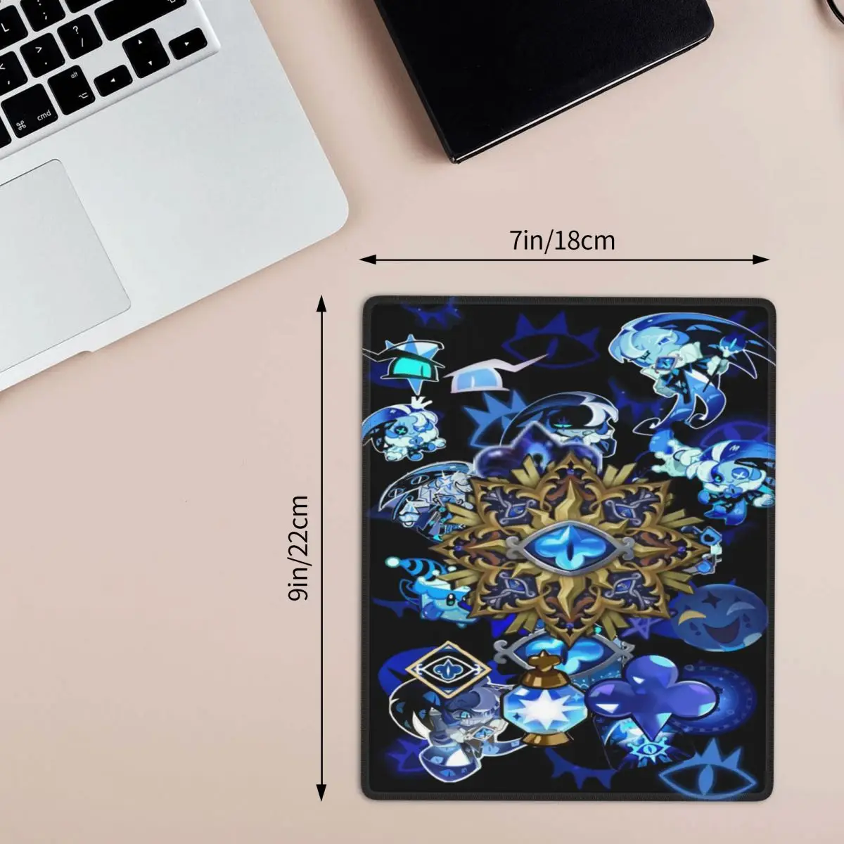 Shadow Milk Cookie Run Kingdom Cute Cartoon Anime Mouse Pad Computer Keyboard Mouse Mat Gamer Laptop Desk Mat Office Accessories