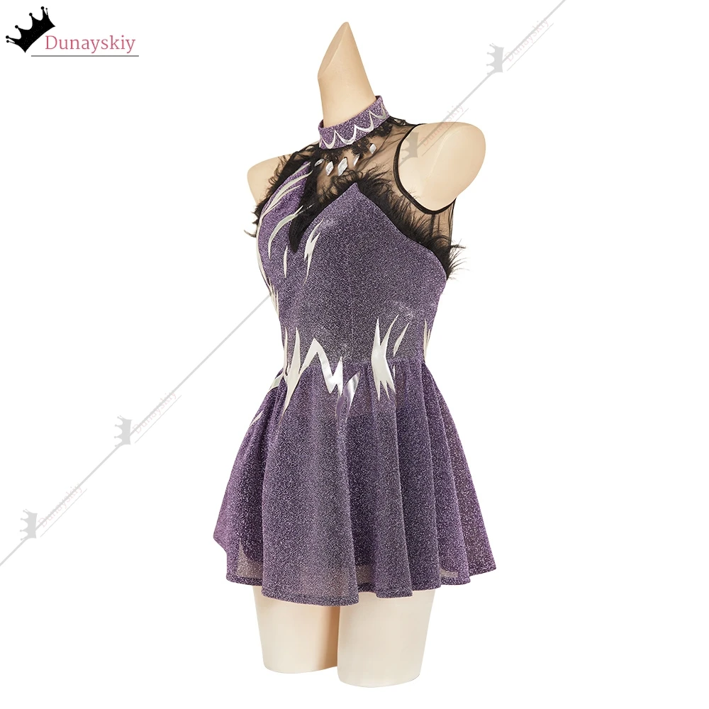 Fantasia anime medalhista hikaru kamisaki cosplay traje feminino vestido luvas role-play outfits halloween carnaval disfarce trajes