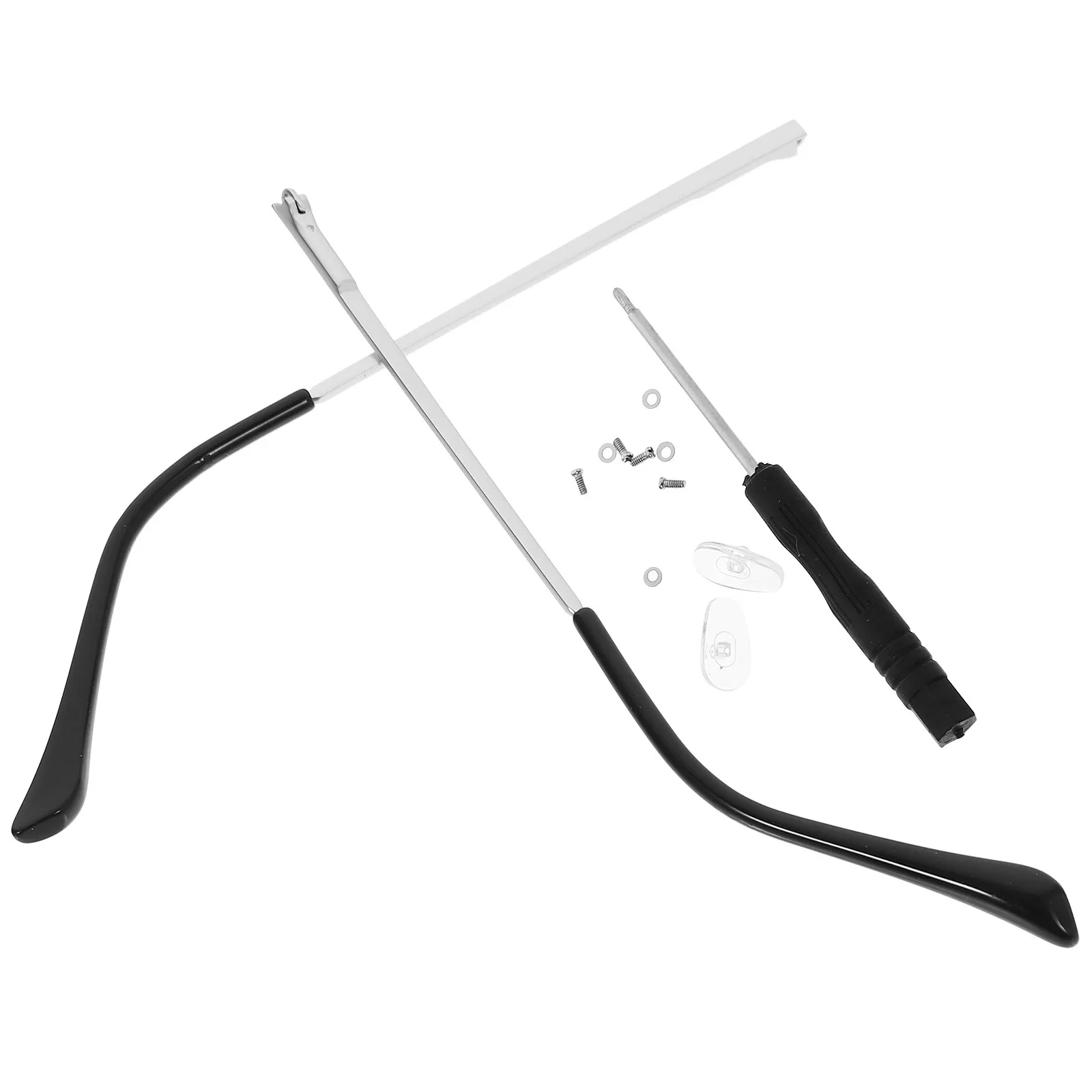 

1Pair Replacement Glasses Arm Legs Metal Spring Hinge Temples for Most Eyewear Types Including Sunglasses Reading and Myopia