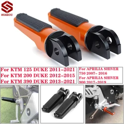 Para 125 200 390 Duke Duke125 Duke200 Duke390 Motocicleta pé dianteiro Pegs Footests para Aprilia Shiver 750 900