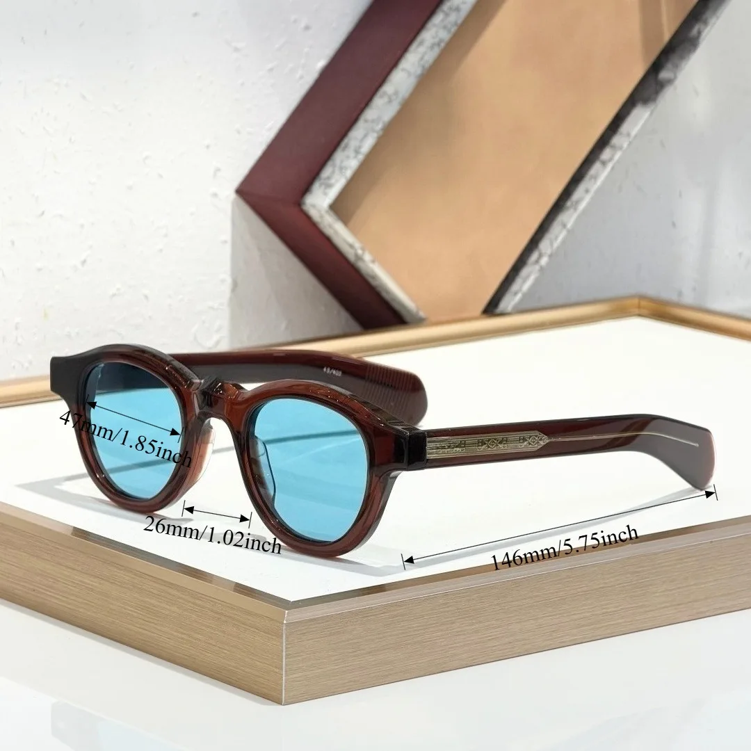 

2026 New BALZAC Handmade Photochromic Sunglasses 47mm Oval Lens 10mm Thick Plate Frame UV400 Classic Men Outdoor Eyeglasses