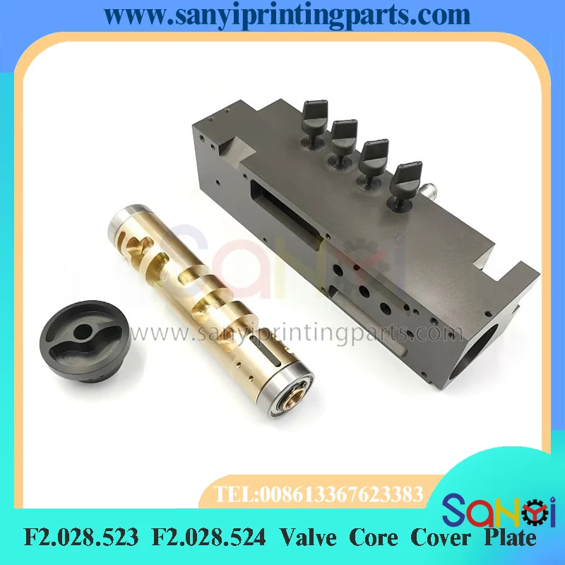 Best Quality F2.028.523 F2.028.524 Heidelberg Valve Core Cover Plate For XL105 CD102 Printing Machine Parts