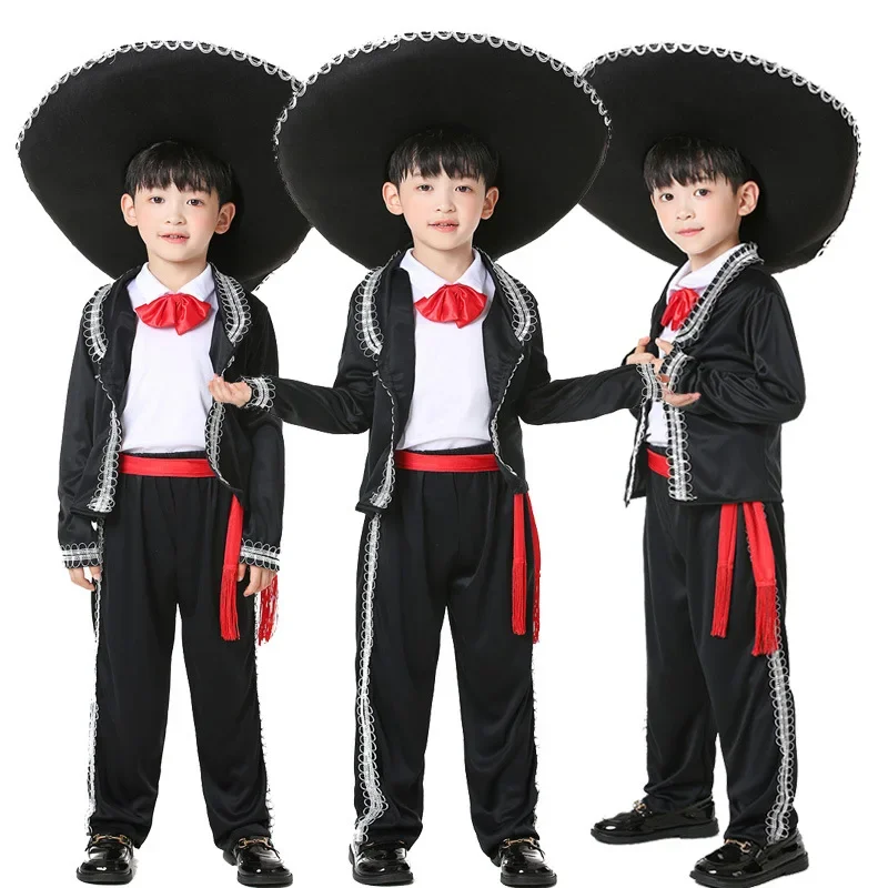 

International Children's Day Mexican National Traditional Costume Adult Children COS Masquerade Dance Performance Clothes