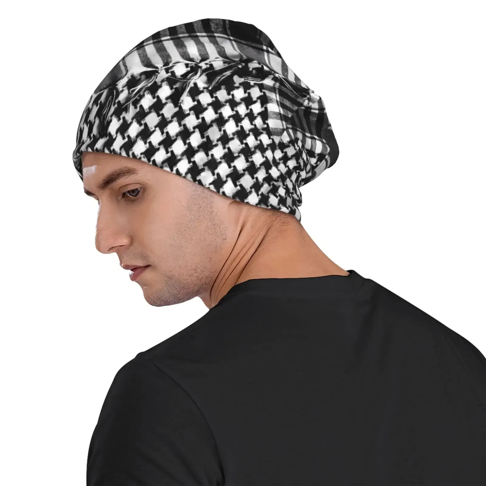 Hat Shemagh Tactical Bandana Palestine Fashion Caps For Men Women Skullies Beanies Ski Caps Cotton Bonnet Hats