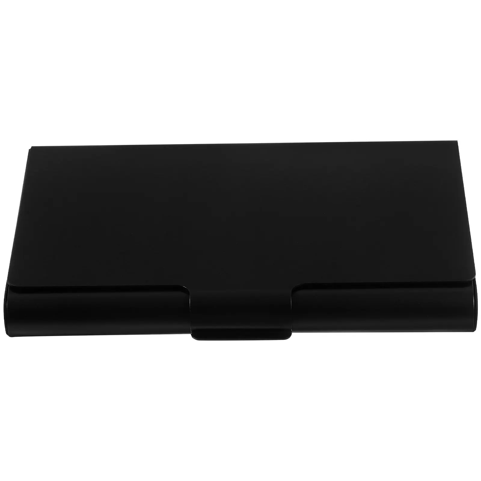 Stylish Aluminium Business Card Holder Desk Storage Box Multi Function Card Organizer for Clinics Offices Rental