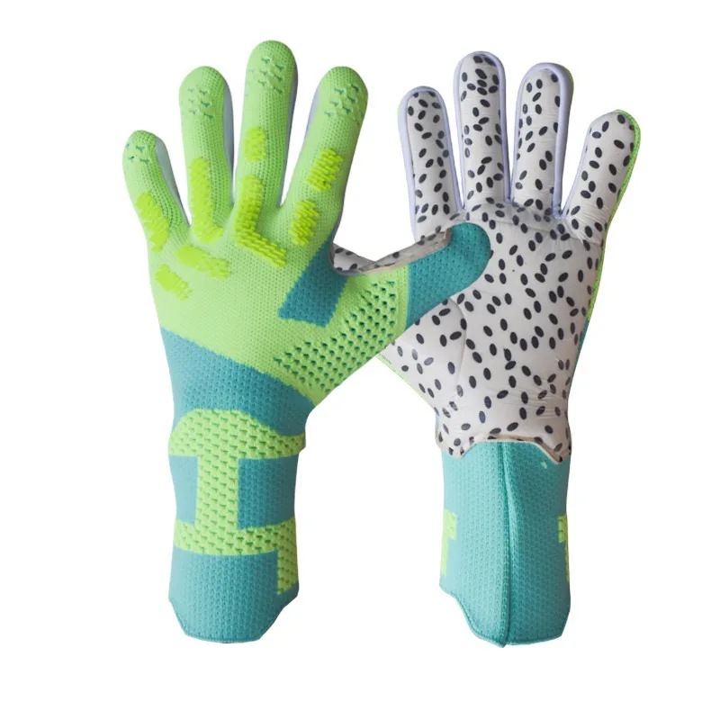 Football Gloves Youth Adult Goalkeeper Gloves Latex Wear-resistant Non-slip Goalkeeper Training Game Dedicated