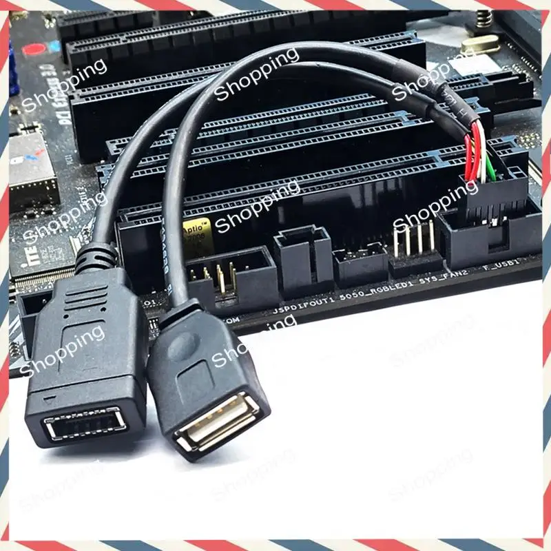 M20K USB 9PIN auf USB-A Stecker und TYPE-E KEY-A Kabel USB Front Panel Adapter Kabel USB 9PIN auf USB2.0 Typ-C Front Panel Kabel