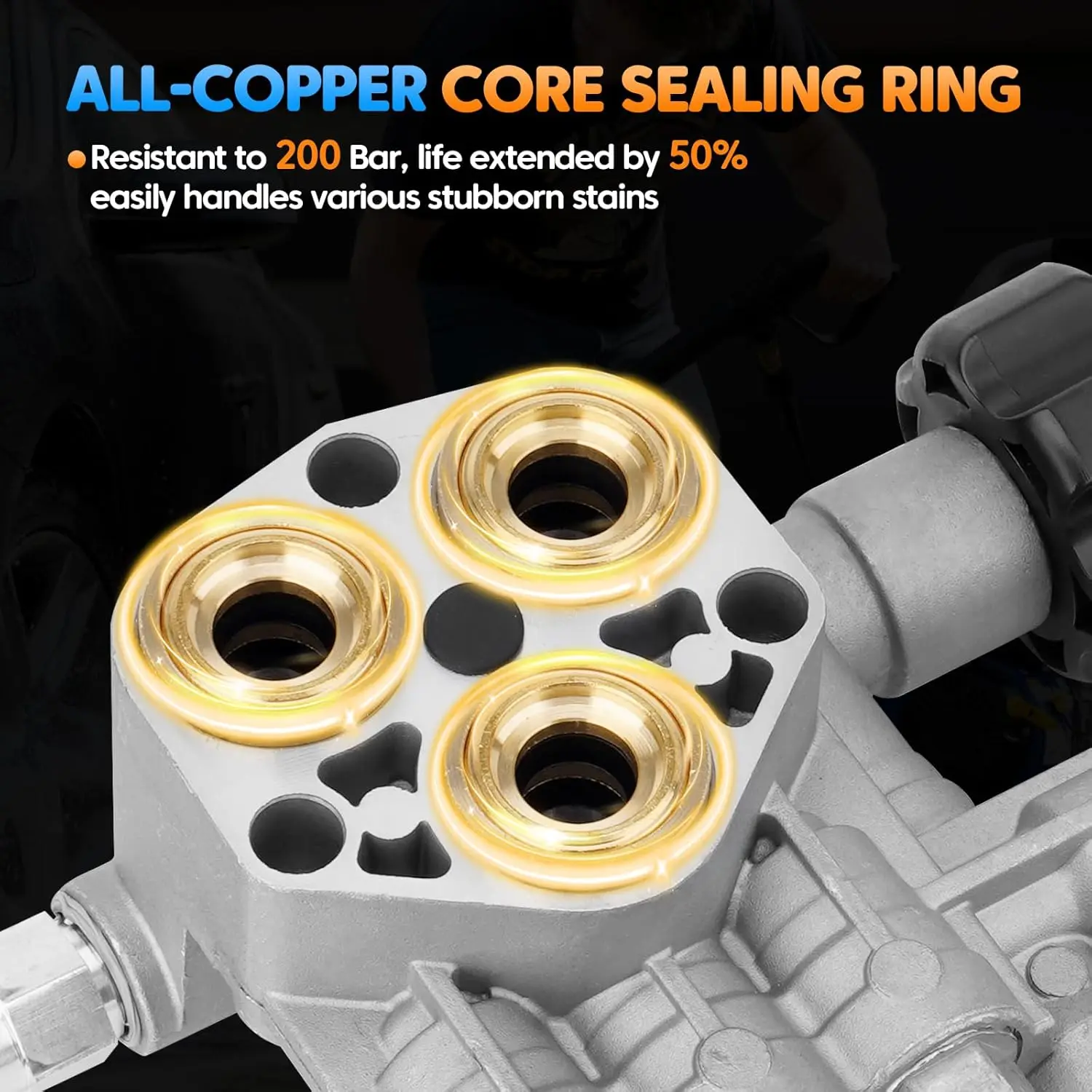 AR43361 SRMW2.4G28 SRMW2.3G28用高圧洗浄機ポンプアセンブリ（アンローダー＆サーマルリリーフバルブ付き）