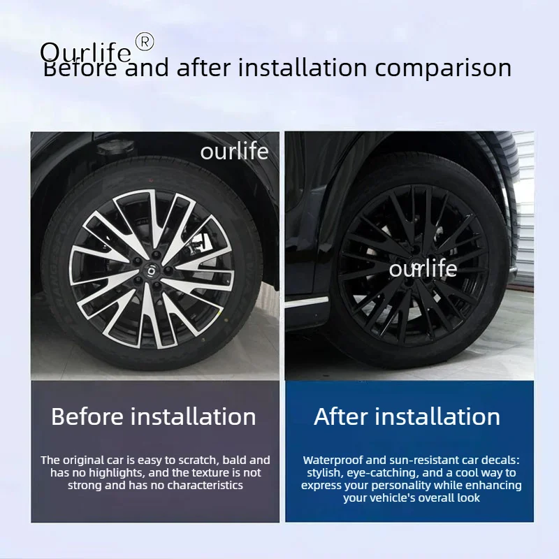 For Changan Nevo Q07 2026 2027 Car wheel hub decorative stickers Specialized scratch resistant Protective film Auto accessories