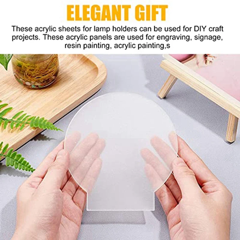16 Pcs Transparent Sheets 16 Pieces 2 Mm Acrylic Organic Glass Sheets Transparent Acrylic Plates Round Squares