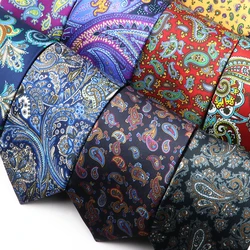 Corbata de Cachemira para hombre, corbata de poliéster gris para negocios, fiesta, boda, uso diario, camisa, traje, accesorios, regalo, nuevo diseño