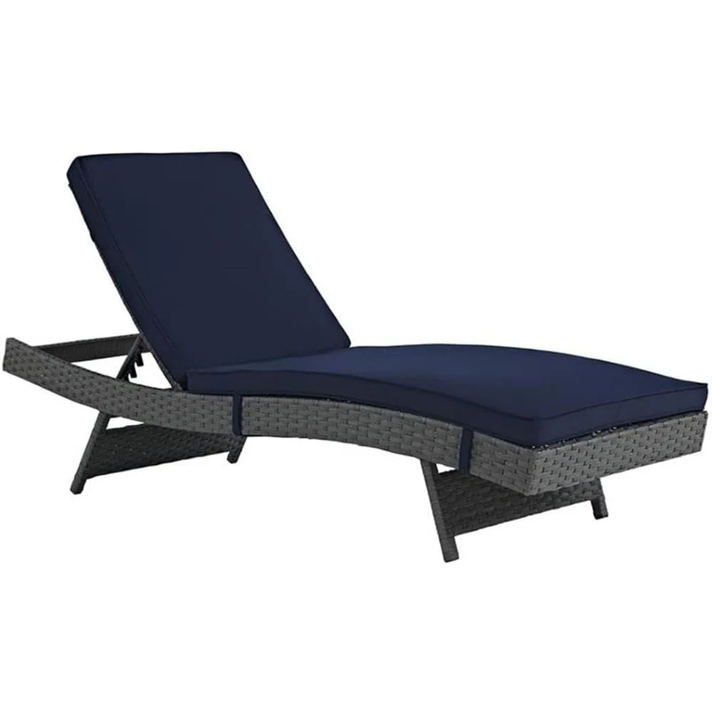 

Adjustable Patio Chaise Lounge in Canvas Navy