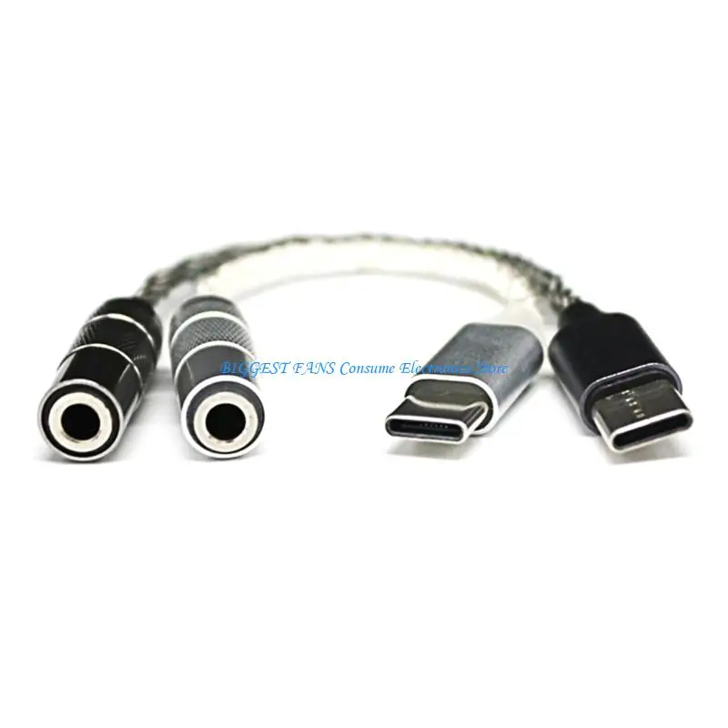 

Type C To 3.5mm Female Adapter Cable for Laptop Earphones Adapter Cable