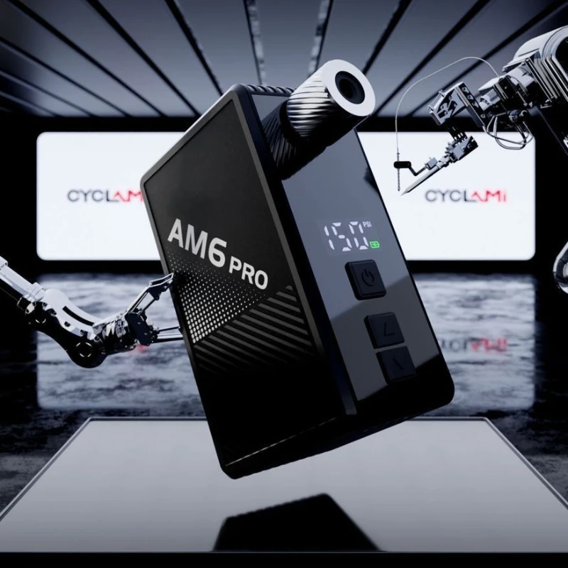 CYCLAMI Mini Inflator Portable AM6PRO High-voltage Bicycle Electric Inflator with Screen Display New Style.