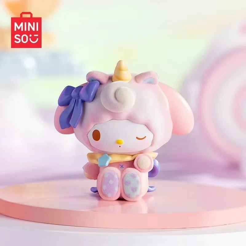 Hot Famous Products Sanrio Surrounding Fantasy Park Series Big-Eared Dog Kulomi Blind Box Cute Pvc Doll Decoration Kid Xmas Gift