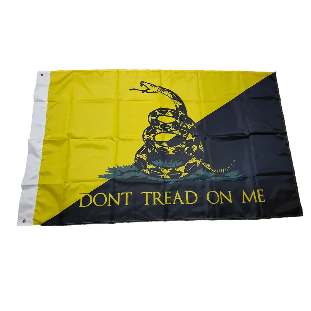 Custom   Flag 'Don't Tread on Me'  90*150cm/200*300cm Big Flag Banner  Outdoor Decorative