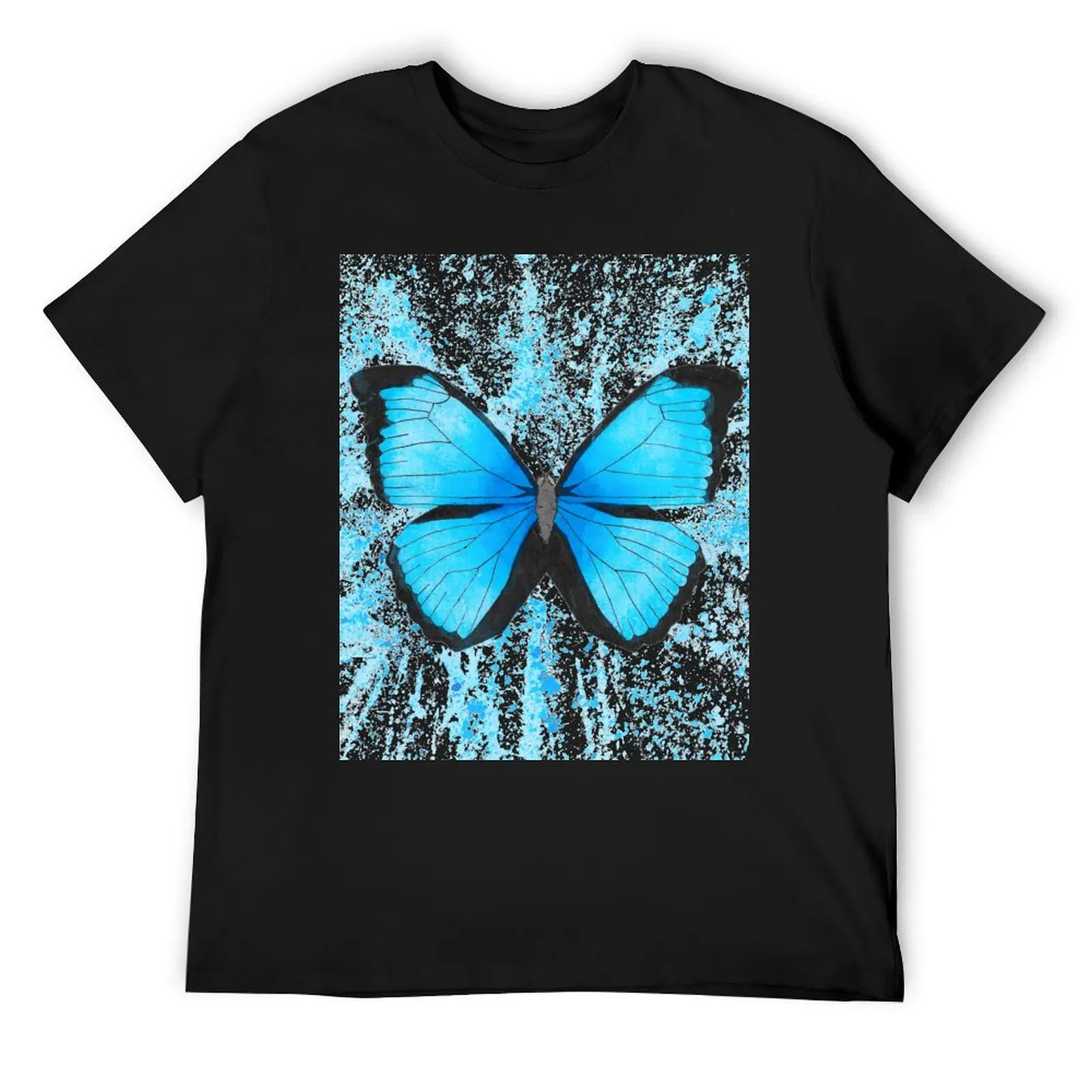 

Blue Morpho Butterfly T-Shirt graphic tee shirt anime shirt vintage workout shirts for men