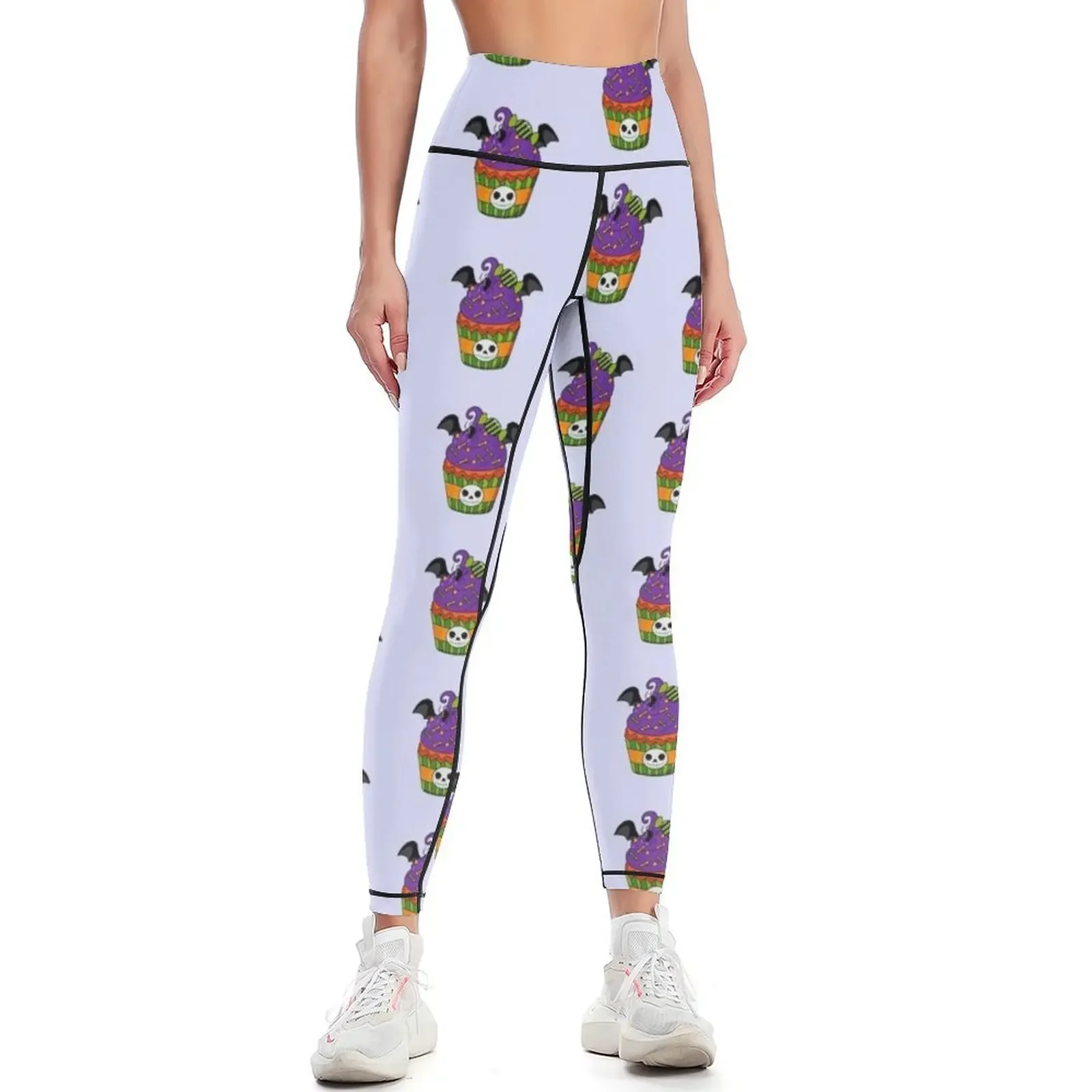 

Halloween Bat Cupcake Leggings Sports pants for sports for push up joggers for jogging pants Womens Leggings