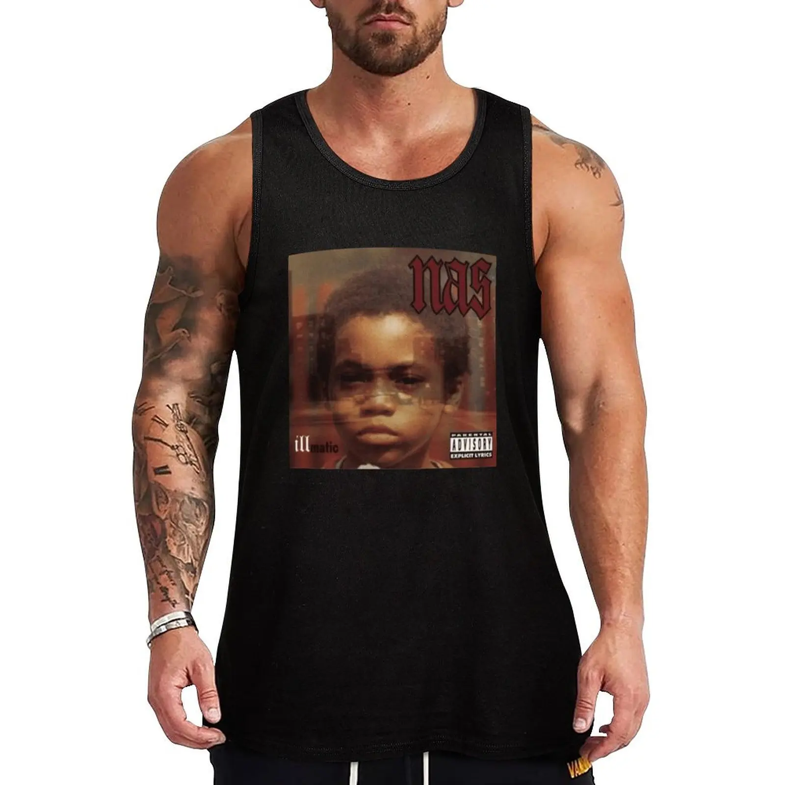 

Nas Illmatic Tank Top gym clothes man fitness Gym T-shirts for men