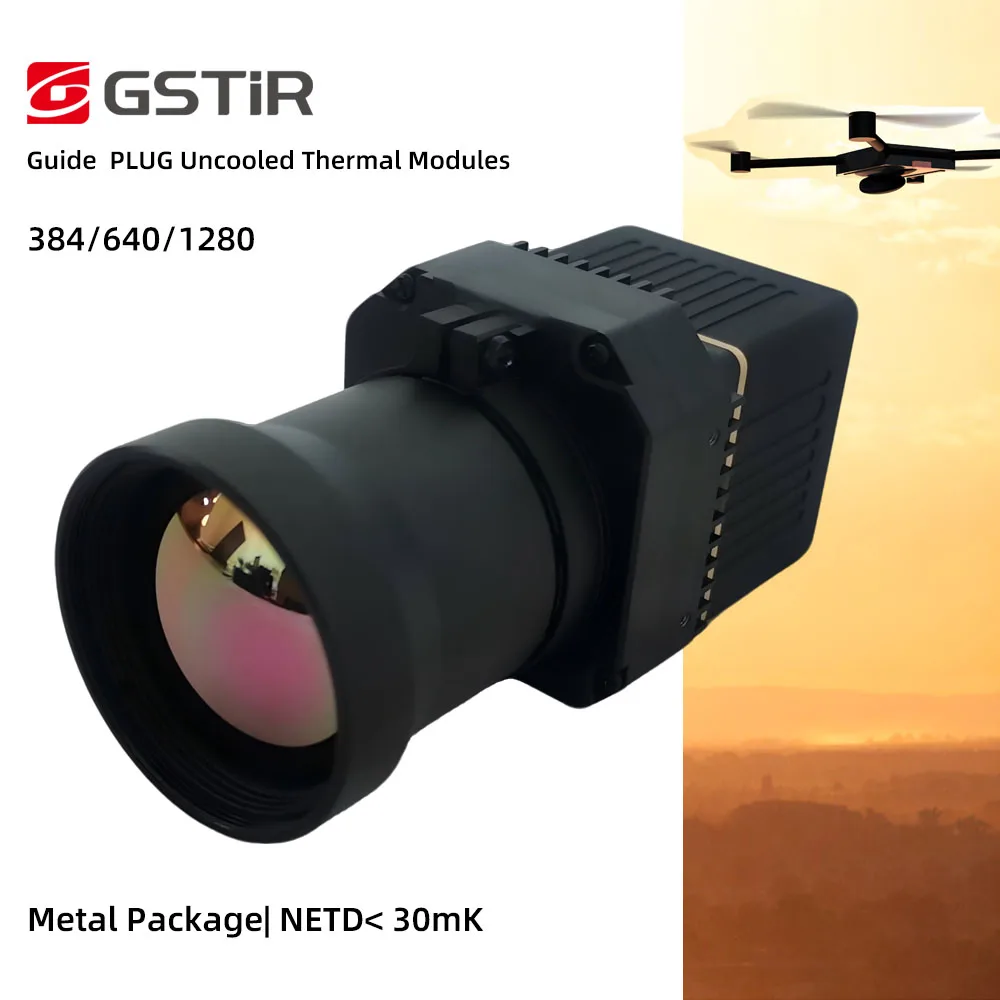 GST Plug Series 640x512 Uncooled LWIR Thermal Camera Module/Core 12/17um Spectral Range 8 to 14um  USB3.0 for Integration