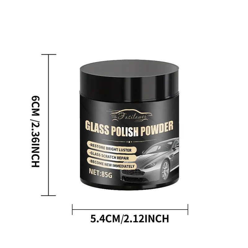 Professional Glass Polishing Powder Car Windshield Scratch Remover RV Mirror Clarity Restorer Auto Care Cleaning Solution view 6