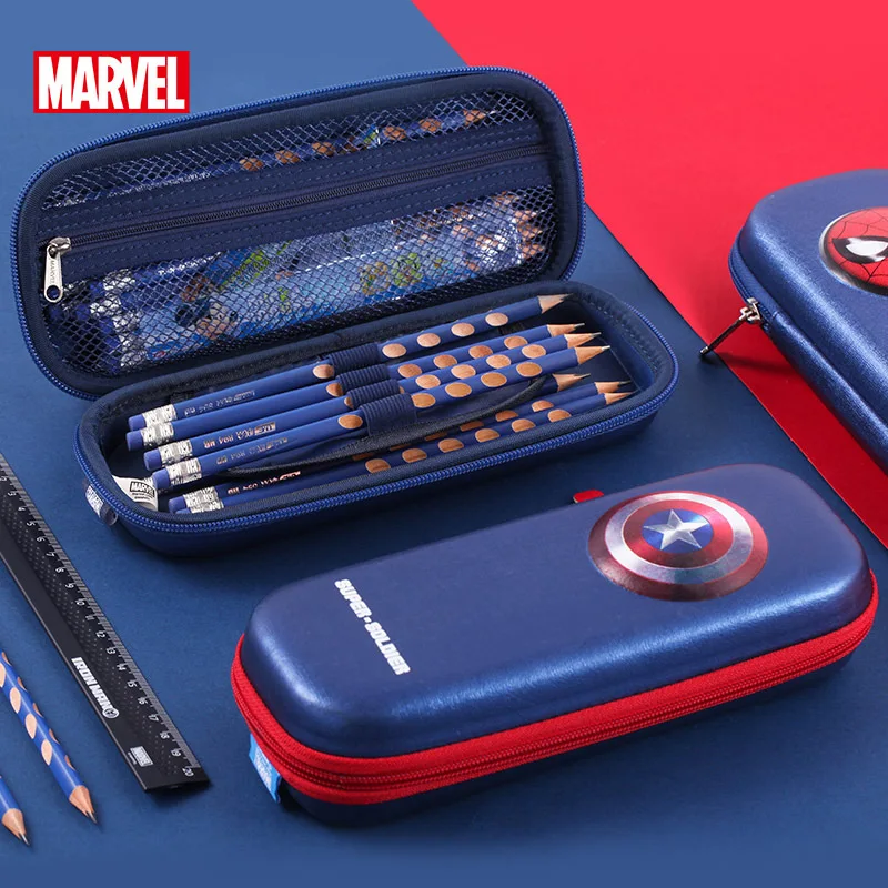 New Marvel Super Heroes Spider-man Anime Kids 3d Decompression Large Capacity Student Creative Multifunctional Pen Bag Wholesale