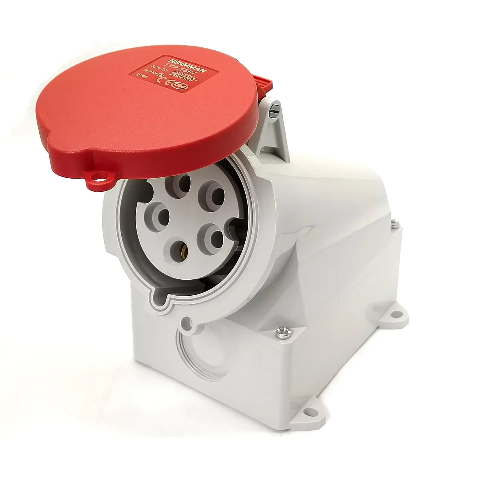 IEC60309 Waterproof Industrial CEE Connector Socket 5Pin 32A 400V 3P+E+N IP44 (Type-1）