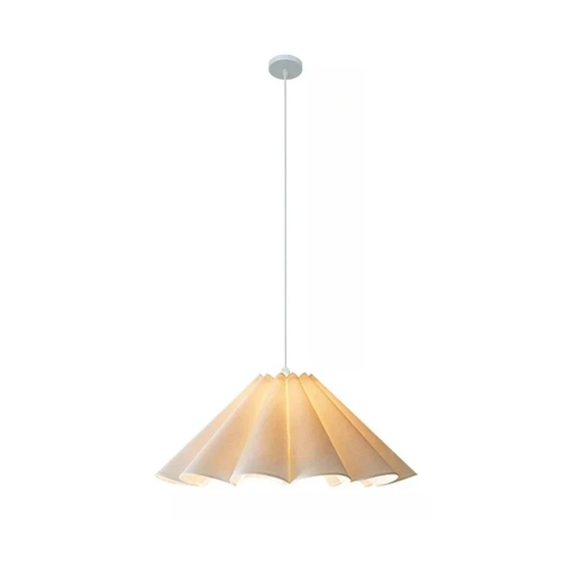 Nordic Minimalist LED Pendant Lights Art Cloths Fabric Hanging Lamps Home Decoration for Living Dining Room Bedroom Chandeliers