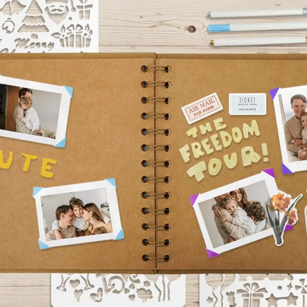 Collect Book Kraft Paper Scrapbook Creative Graffiti Photo Album Multifunction Simple Commemorative Album Wedding Photo