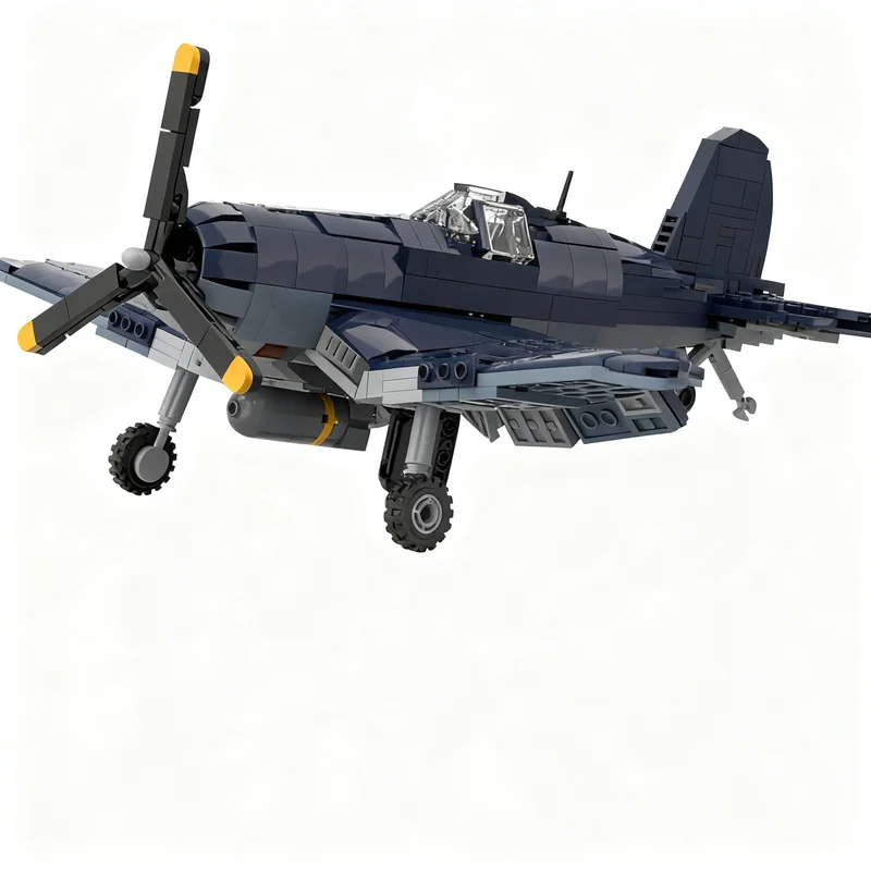 919pcs MOC Creator Expert F4U 4B Corsair 1:35 Scale Model Christmas Gift Creative Assembly Home Decor For Him