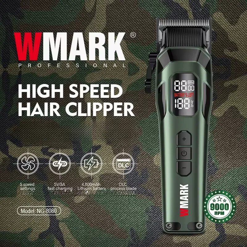 WMARK NG-8080 Hairdressers Rechargeable Hair Clipper,Hair Clippers For men